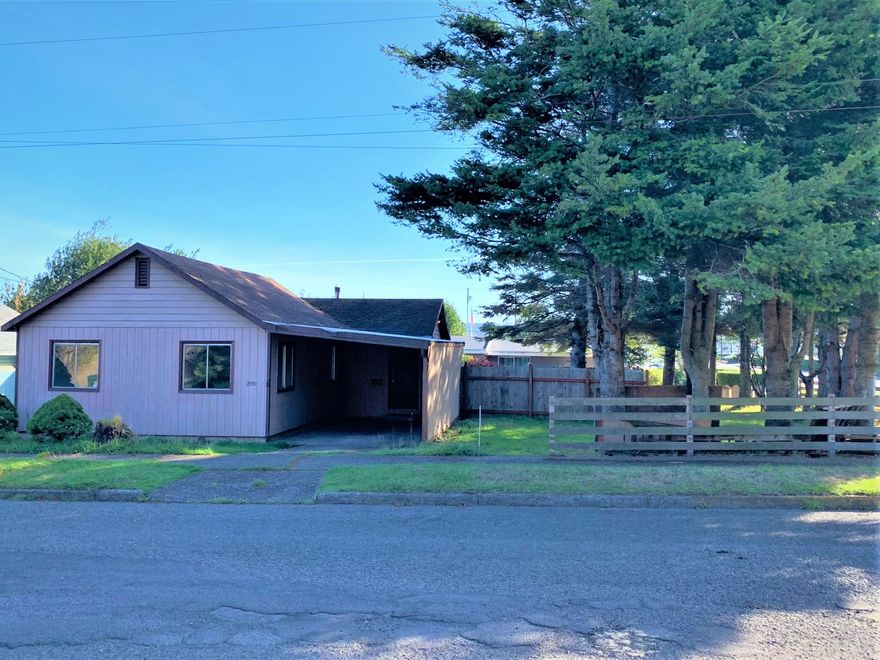 Welcome home to the coastal town of North Bend. This 2 bed, 1 bath home has been updated with laminated flooring throughout. Fenced yard, deck and carport round out the outdoor space. Enjoy the cozy wood stove after a day exploring the nearby slough or Simpson park. Located close to the Coast Guard air station, community college, shopping, with easy Highway 101 access, this home is filled with opportunity.