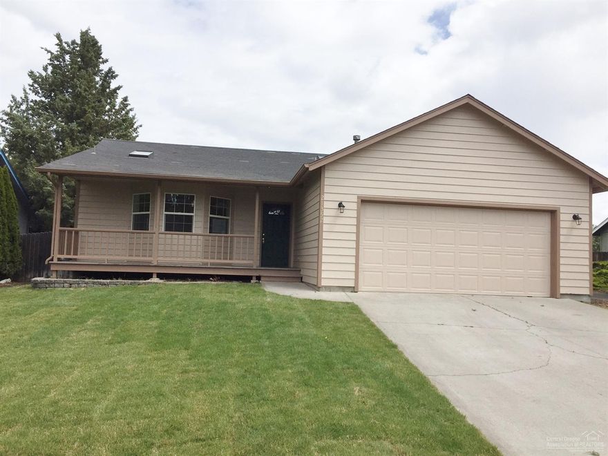 Wonderful single level home with covered front porch, open floor plan, sunny kitchen, 3 bedrooms, 2 baths. Excellent views walking/driving area, or in yard. South facing driveway, neighborhood walking path beside home. Renovated, ready for move-in. New paint in & out, all new flooring, sod in front & back, new toilets, new roof prior to COE. Kitchen: Gas range, refrig, microwave, & nook. No fireplace, but gas line at living room for addition. Near schools, shopping, medical.