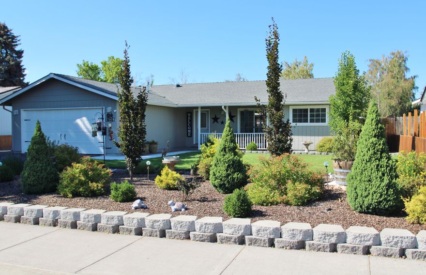 Picture perfect with outstanding care both inside & out! This very attractive 1569 SQFT home that includes a beautifully enclosed 177 SQFT sunroom as well. Boasting a desirable split floor plan with great living spaces, newer interior/exterior paint, quality laminate & tile flooring, updated interior/exterior door, loads of newer recessed lighting, light fixtures & a tastefully updated kitchen with breakfast bar, charming dining area, handy pantry & newer appliances too. Both bathrooms have been beautifully remodeled & the primary on-suite is stunning! Attention to detail is outside too with manicured landscaping, garden area, storage building while including paved RV parking with electric hook ups, that can be extended beyond the gate as well. Super clean vinyl windows & doors, F/A gas heat & central A/C & home inspections are being performed soon. All this is in a great suburban neighborhood, with current year county taxes of $1702.19 so hurry on this one., as it won't last long!