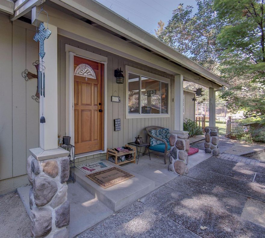 Take a look at this remarkable home, in a great location, and in mint condition! Open floor plan with multiple skylights in the dining room and living room, natural light abounds. The large kitchen boasts granite counters, beautiful hardwood floors, wood burning fireplace, and breakfast bar at the island. The detached garage has a shop and an extra room; could be used for a mother-in-law, or extra living space (not included in square footage of home). The spacious back yard has raised flower beds, chicken coop, and great grass area. Spacious patio for outdoor entertaining or relaxation. There is plenty of room to park RV, boats, or trailers. There are multiple apple trees, brand new fencing, gated driveway, expanded yard, reconfigured parking area and driveway. Good Well- Per owner