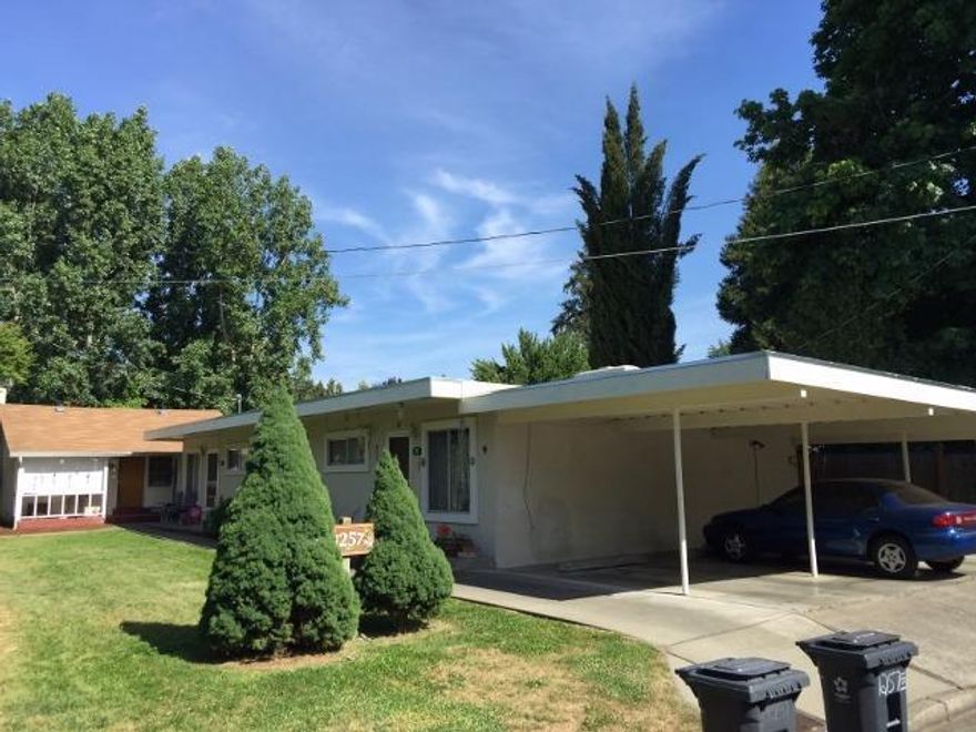 Triplex, duplex, and SFR on two separate tax lots fronting on two streets with a common property boundary. All units currently rented and well maintained. Triplex has 3 car carport, laundry facility; duplex has attached 2 car carport. All triplex and duplex units have 2 bdrms, 1 bath. Duplex units have masonry fireplaces. .48 ac property size is Assessor reported total of both tax lots. Buyer to participate in seller's IRC 1031 tax deferred exchange at no expense to buyer.All information is deemed reliable but not verified; anyone considering purchasing these properties should perform their own investigation into the uses and condition of the property. All sq footage and income/ expense numbers approx and subject to change.