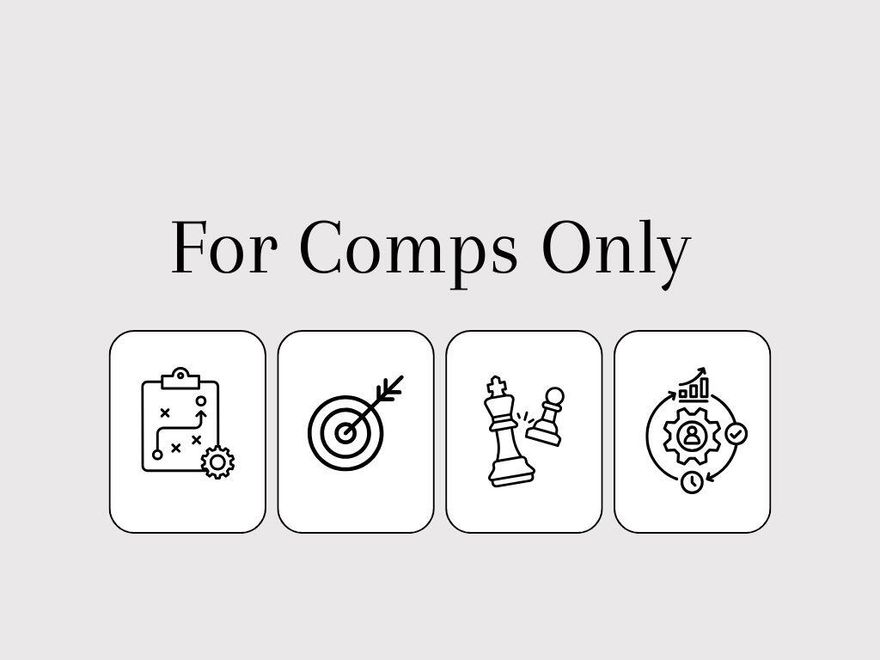 Comps Only - this information is for statistical purposes only.