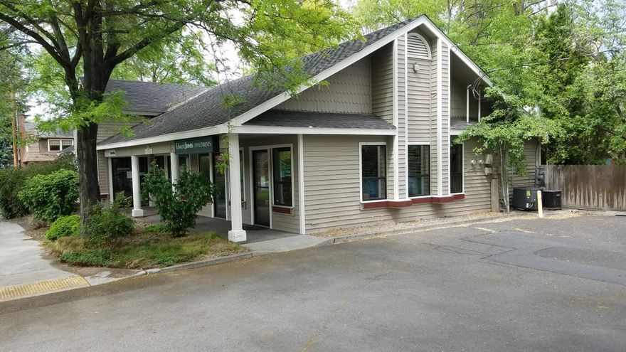 2,492 +/- SF office building in downtown Bend, corner of Harriman and Hawthorne. Near everything that makes downtown Bend great! 1215 +/- SF available for owner occupant now and 929 +/- SF leased until  May 2023. Rent appears to be below market. Common area breakroom and bathroom. Your chance to own in the core area and enjoy rental income to boot!