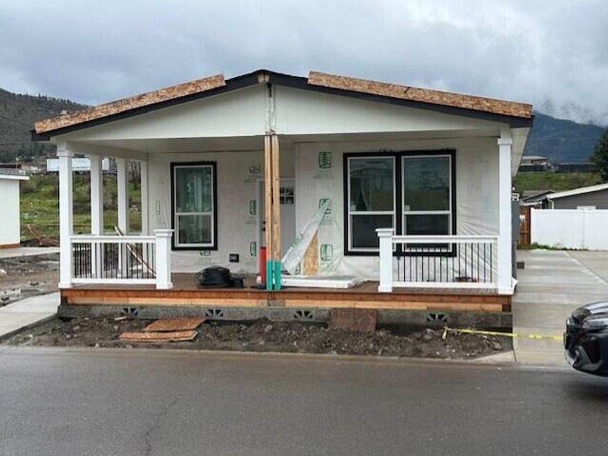 Here's a new listing #121 in popular Mountain View Estates, a 55+ community. Mountain View Estates is still owned by the local family that developed it in 1987. 21 homes of the 164 homes survived the Alameda Fire of 2020. The park is being restored & is now welcoming new and returning residents to this vibrant community. There's a brand-new dog park and mailbox kiosk with parking at the entry. This new Skyline 3 bedroom, 2 bath home has a large main bedroom with trayed ceilings. Double vanity in the bathroom with a step-in shower & linen closet. The kitchen & living area are in the front with French doors to an 8' wide porch. There are plenty of granite counters, cabinets, pantry & center island to please the cook. Luxury vinyl plank flooring. You've got plenty of space for your cars under the carport. Vinyl fencing & drought tolerant landscaping included along with sewer & trash. One small pet up to 25 lbs allowed. Interesting? You bet.