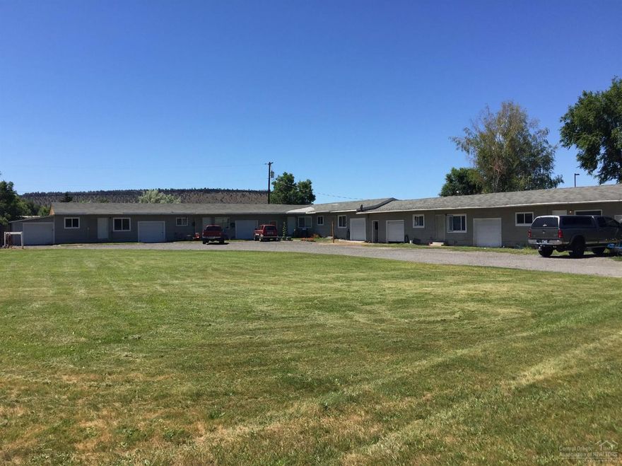 7 apartments and 27 storage units all on 1.39 acres located on Hwy 26 on the fast growing east end of Prineville. Near the new St. Charles Hospital, schools and shopping. Lots of room for expansion and development. All tenants are employees of owner and are benefiting from a reduced rate on rent.