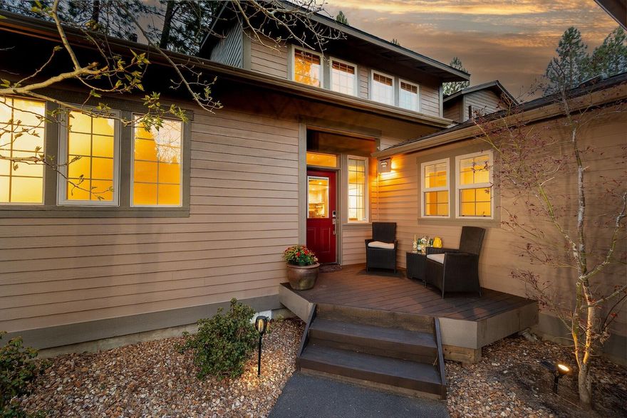 This custom renovated townhome is located in the heart of Widgi Creek.  A coveted golf community nestled in beautiful woodlands.
Walk out the door to Pickleball, Golf, or one of the many running & walking trails.  Walk to the river to float or go river rafting.  It is minutes to downtown Bend, Old Mill & Mt. Bachelor.  
Step into this ''custom Architectural Masterpiece'' which just recently went through a total renovation exceeding $500,000.  Luxury Meet Lifestyle in this magnificent home.  Short Term Rentals allowed.