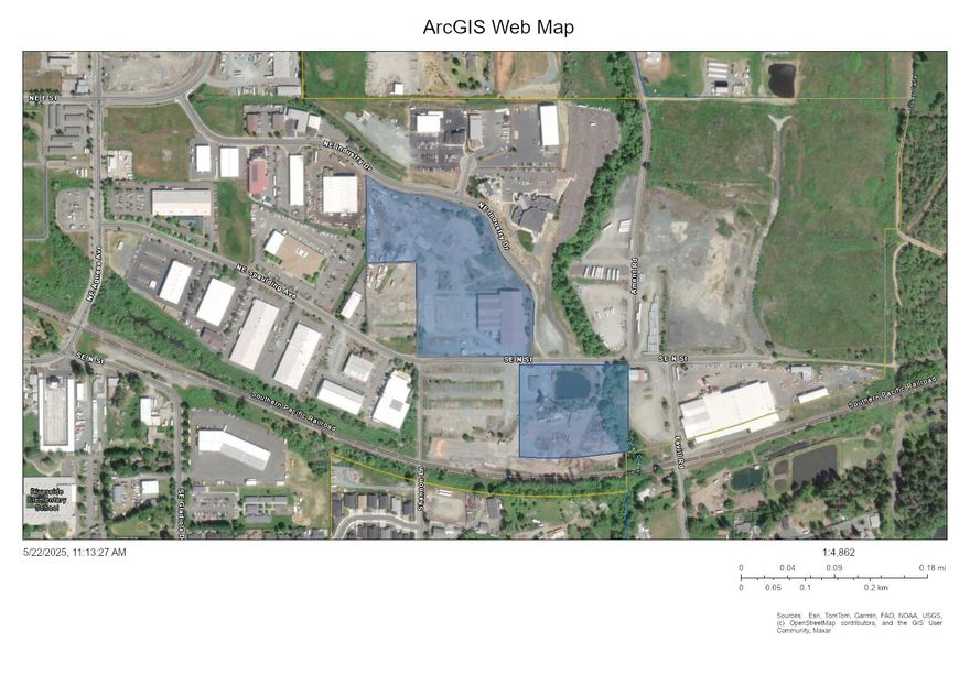 17.23 Acres of High Value Industrial Land now for sale.  This section of the old Spalding MIll has high value as the next phase of the Spalding Commerce Park, or a large single use facility.  Includes acces to a rail spur, office building, and a large former mill building.  Preliminary subdivision planning has occured. Buyer to do own due dilligence.