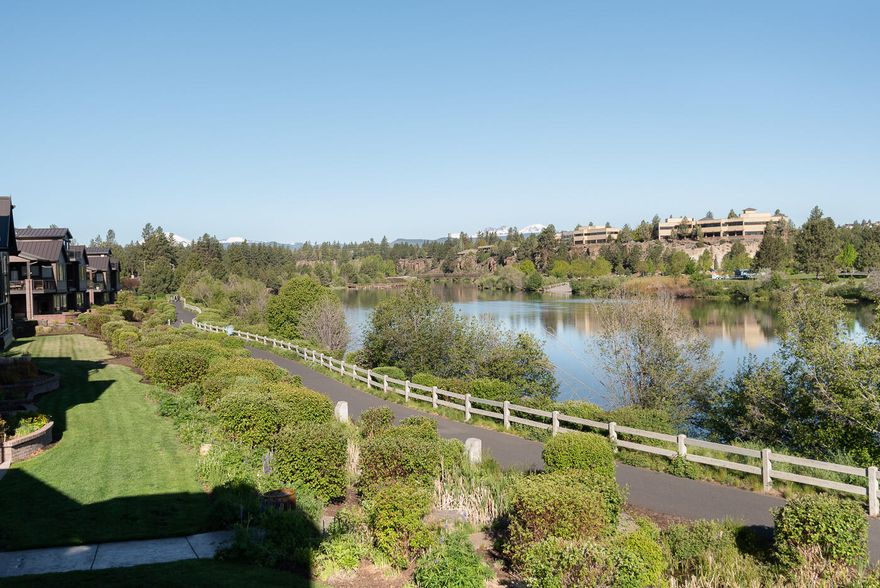 Rare Riverfront Property in the iconic Old Mill District at Deschutes Landing. Gorgeous views of the Deschutes River, Cascade Mountains and The Old Mill. An original townhome built by Pahlisch Homes in Deschutes Landing providing quality workmanship featuring a new granite kitchen island, custom solid wood finishes, cabinets, two brick fireplaces, iron work as well as Crestron fully integrated sound/lighting system throughout the home. Downstairs offers a spacious bonus entertaining space with wet bar and beverage refrigerator, large den/office space and walk-in closet and full bathroom. Look no further for ease of access, step out your back door to the river trail, kayak, paddle board or take a leisurely stroll and enjoy dining, galleries, wineries and shopping at the Old Mill. Great short term and long term rental history with STR license.  
Owner is a Licensed Real Estate Agent in the State of Oregon.