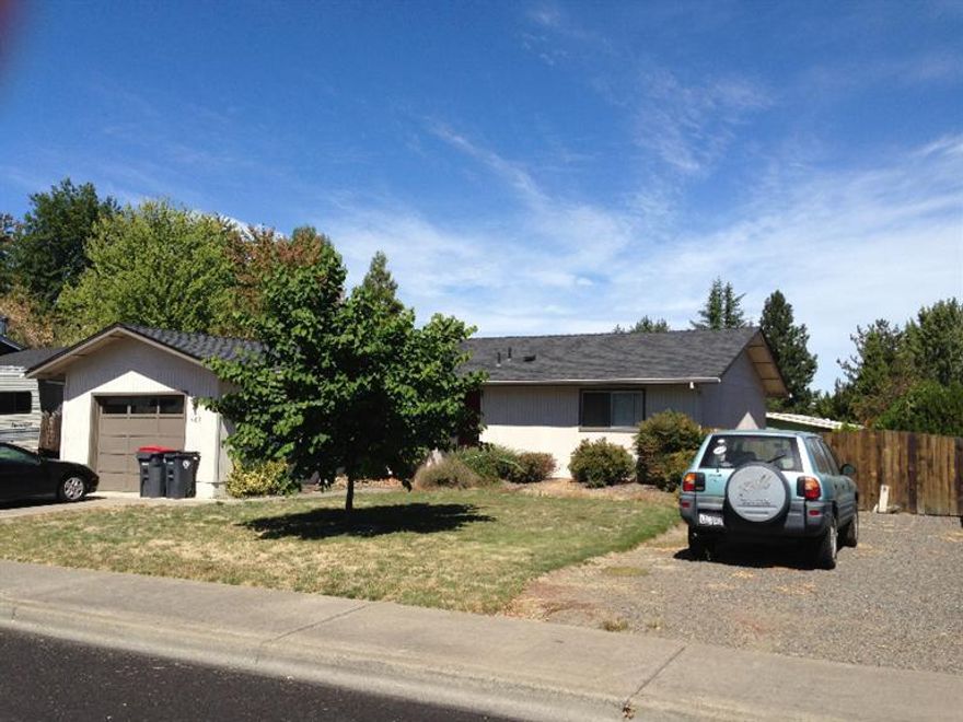 Hard to find home in Phoenix. Close in and convenient to downtown I-5, Medford, Talent and Ashland.This home is easy to get to and it is off the main road. Floor plan is open and enjoyable. Room to expand if you'd like or keep it the way it is...the perfect set up! RV parking on the east side. Back yard offers lots of room to play and feel secure. A great home or investment in desirable Phoenix.