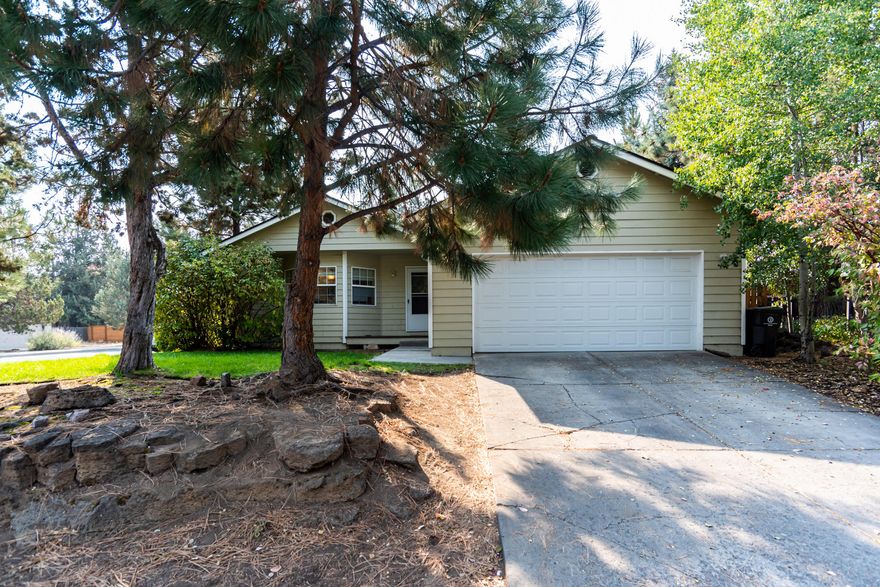 Light & Bright Ranch in a Great Location ...Near Old Mill District. Single level 3 bed, 2 bath ranch boasts a large vaulted great room w/gas fireplace and laminate floors. Open Kitchen w/breakfast nook, tile counters and laminate floors. Master w/ walk-in closet and attached bath. All bedrooms feature laminate floors and ceiling fans. Large fully fenced corner Lot private w/large mature trees. Attached 2 car garage. A short distance from Old Mill with shops, restaurants, movie theater and the Les Schwab Amphitheater! See attached 3-D Virtual tour to walk through. Tenant to remain in place until 3/31/2021.