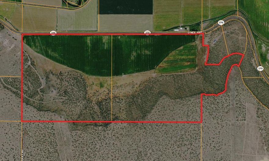 Here is an amazing opportunity to start with a clean canvas. This excellent farm/ranch property features 333± total acres with 147± acres of Peoples Irrigation and is comprised of two legal parcels (one at 167± acres and one at 166± acres). The current owner uses this fertile ground for cattle grazing but this ranch has the potential to be converted to farm ground, producing high value farm crops. Farm or ranch, the location is excellent! Just 15 minutes to Redmond or Prineville from the O'neil Hwy. With the potential to build two homes from many of the great, private building sites that features incredible views. Land Owner preference tags are available (buyer to confirm with ODFW).