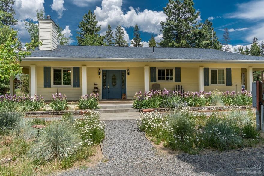 Beautiful home with huge 30 X 65 RV Garage plus additional RV covered parking situated in Fall River Estate close to the Deschutes River. Wrap around porch & great outdoor space truly makes this home wonderful for entertaining. Only minutes to Lakes, Sunriver, Mt. Bachelor and all that Central Oregon has to offer. Don't pass this one up!