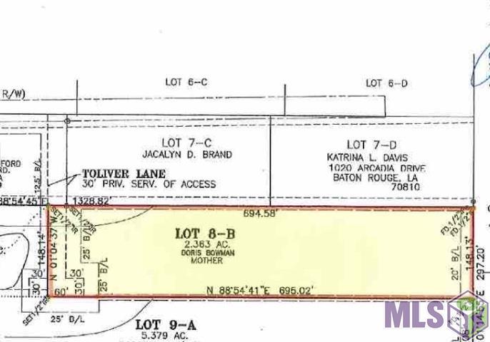 LOT 8B Tillotson Rd, Prairieville, Louisiana image 3