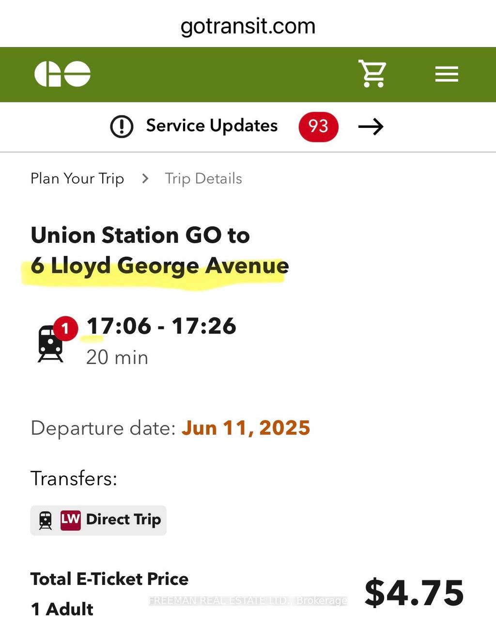 Photo of 6 Lloyd George Avenue, Toronto, ON M8W 3W4 (MLS # W12409915)