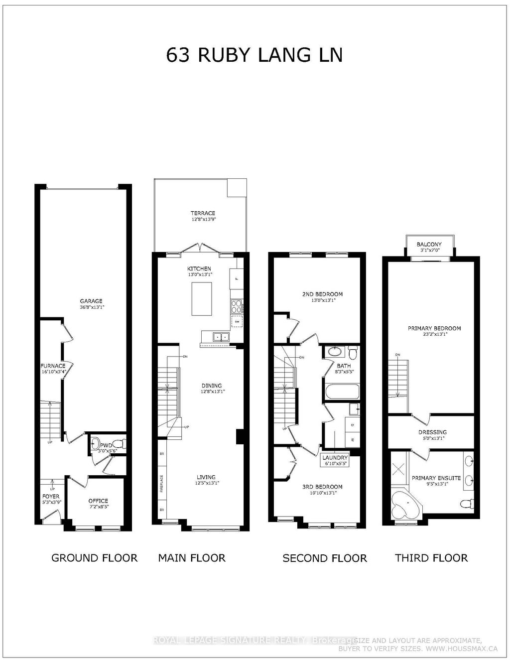 Photo of 63 Ruby Lang Lane, Toronto, ON M8Z 0B8 (MLS # W12740166)