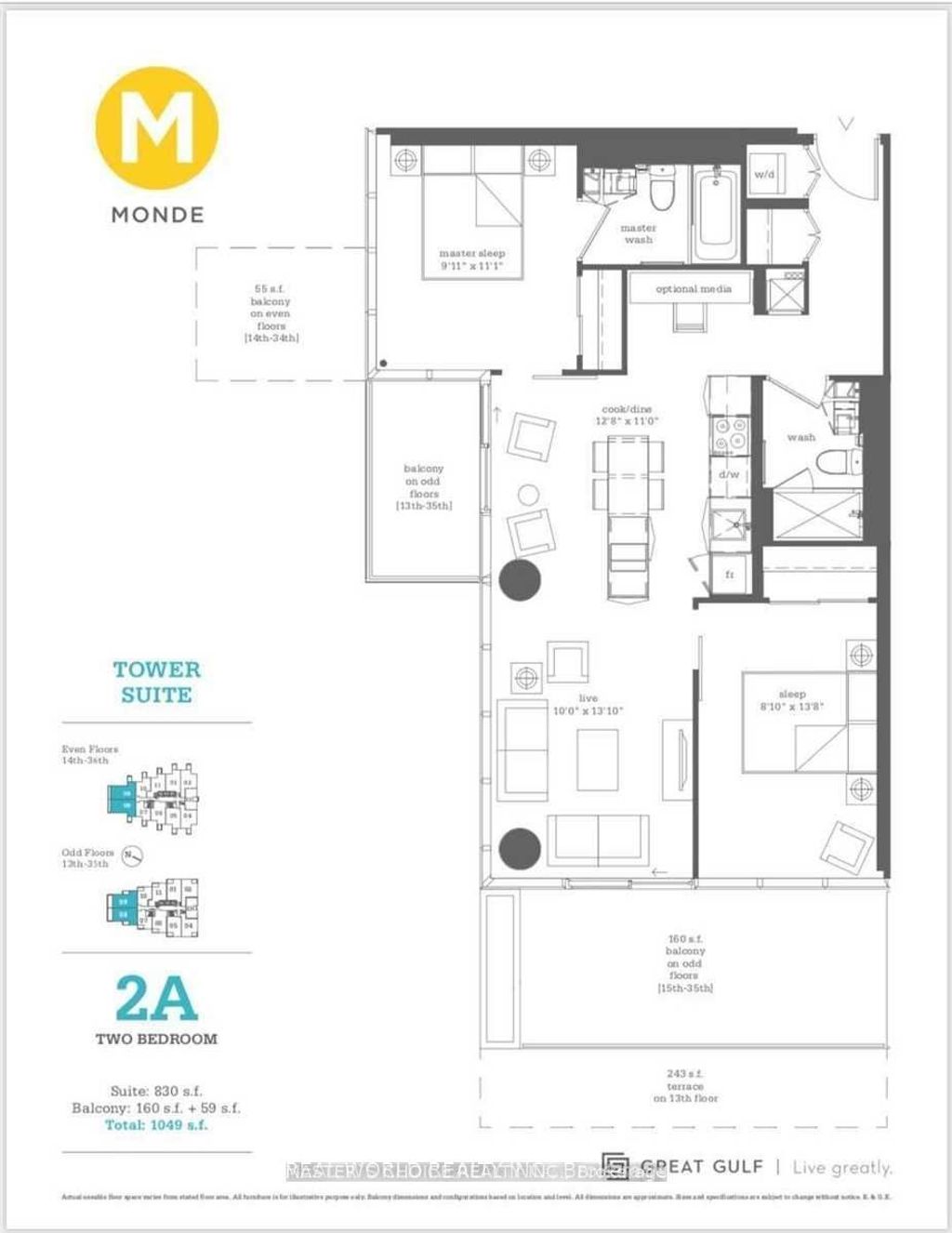 Photo of 16 Bonnycastle Street #2809, Toronto, ON M5A 0C8 (MLS # C13100110)