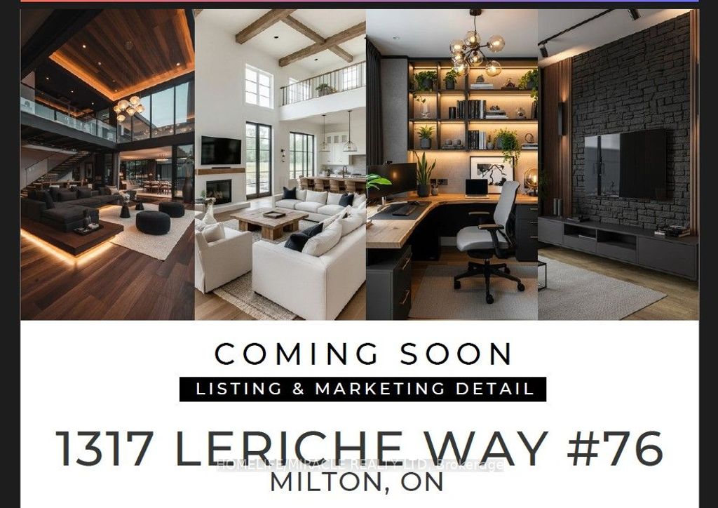 Photo of 1317 Leriche Way #76, Milton, ON L9E 0H5 (MLS # W13503508)