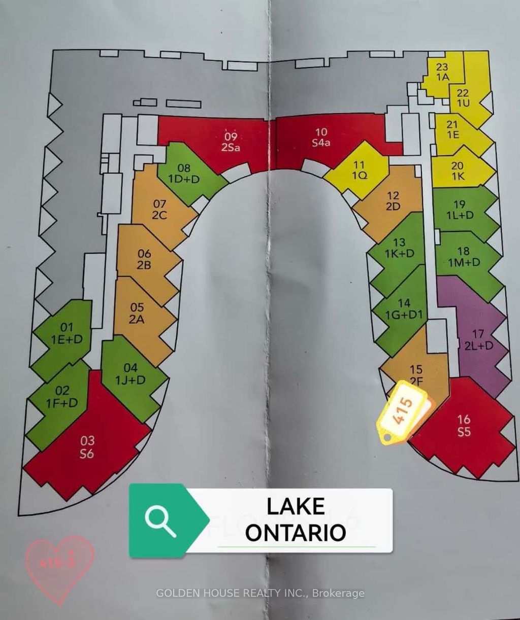 Photo of 1 Edgewater Drive #415, Toronto, ON M5A 0L1 (MLS # C12629684)