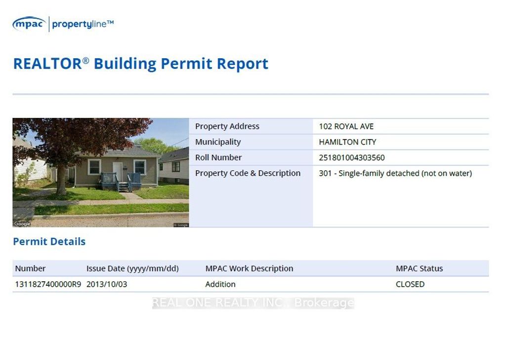 Photo of 102 Royal Avenue, Hamilton, ON L8S 2C6 (MLS # X12864716)