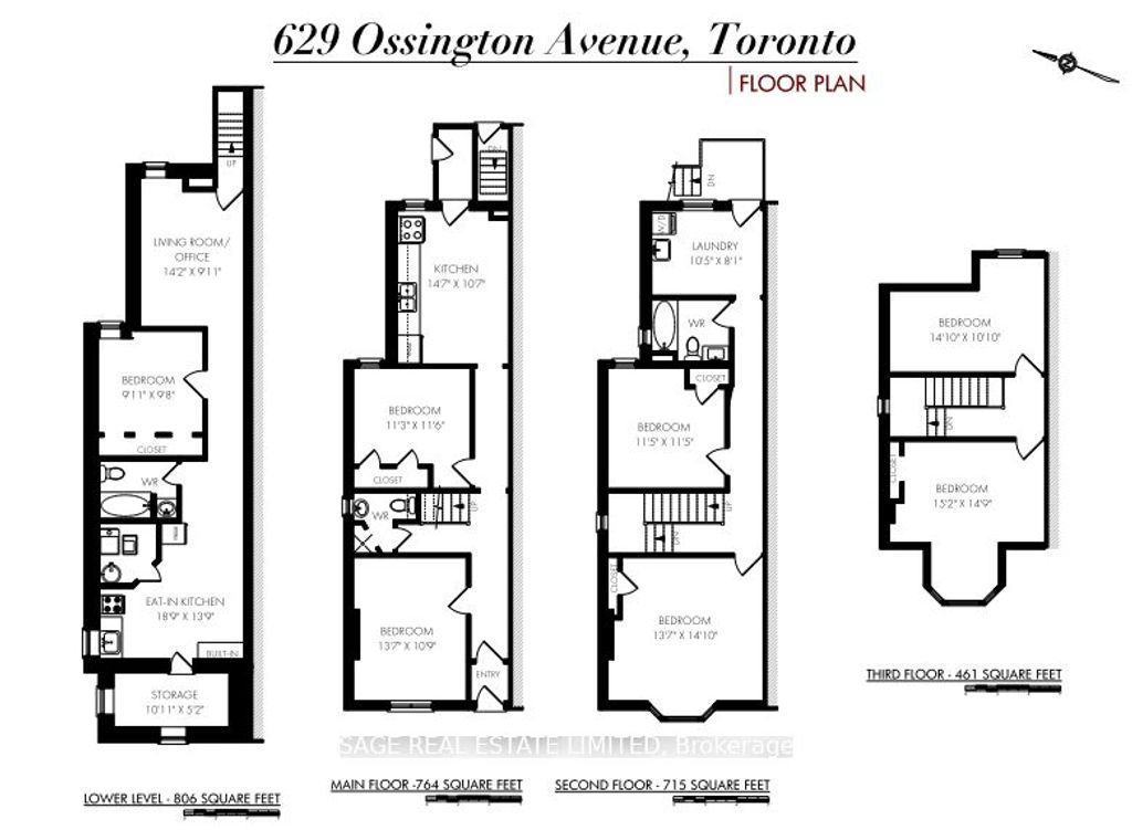 Photo of 629 Ossington Avenue, Toronto, ON M6G 3T6 (MLS # C12420954)