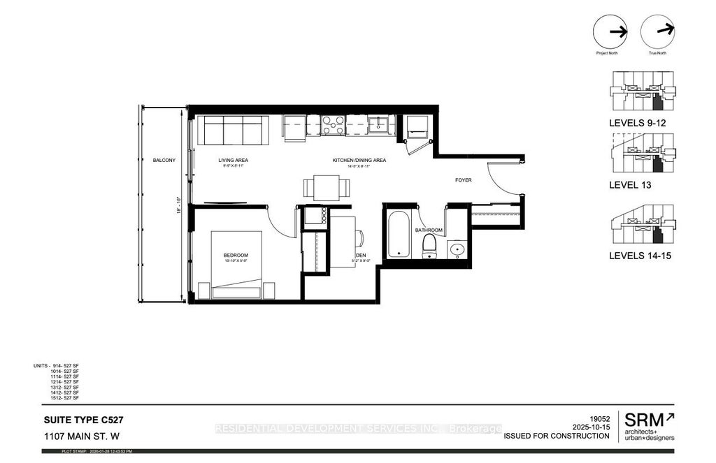 Photo of 1107 Main Street W #1214, Hamilton, ON L8S 1B8 (MLS # X14032184)
