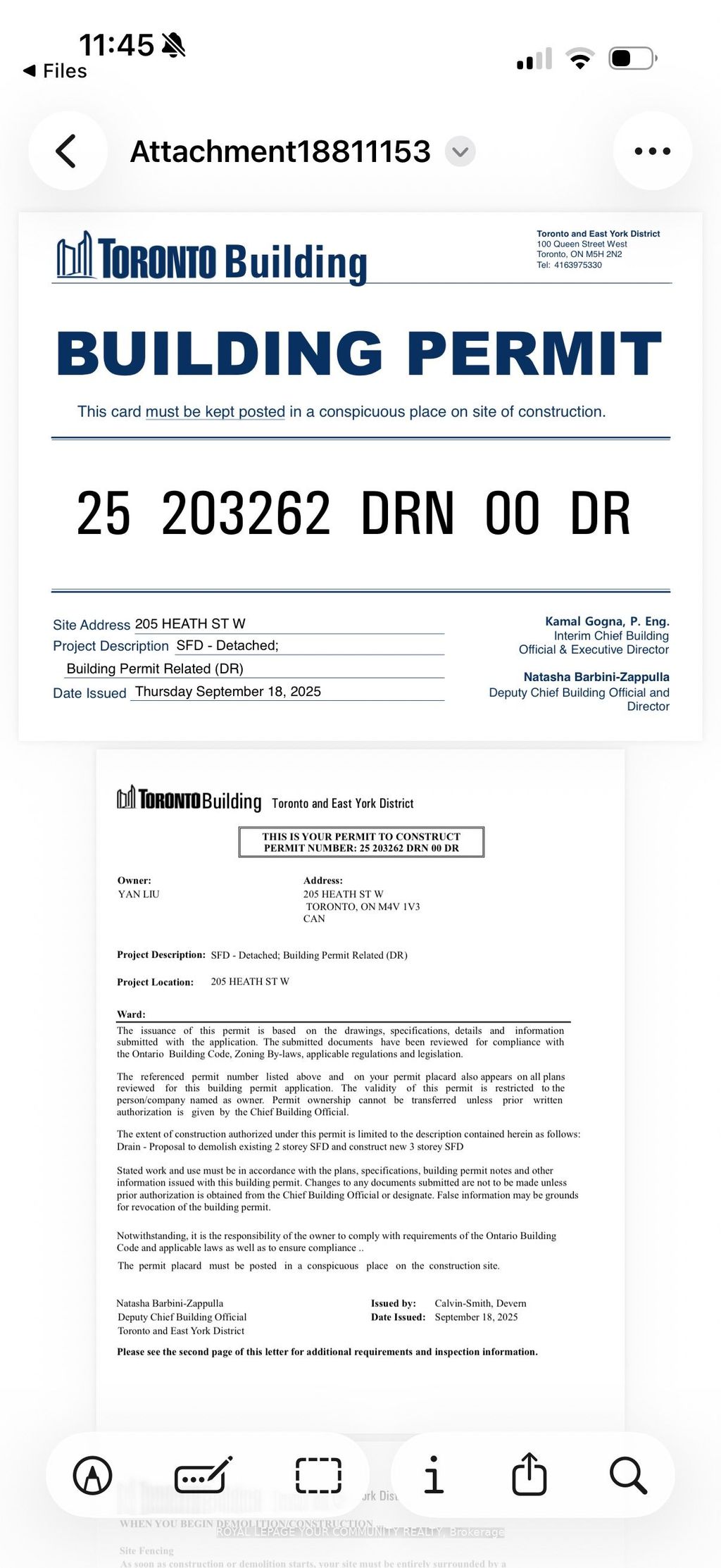 Photo of 205 Heath Street W, Toronto, ON M4V 1V3 (MLS # C12642522)