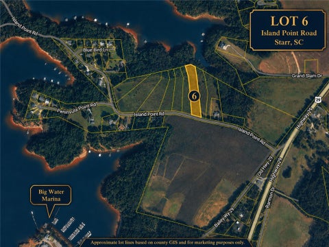 Vacant Land For Sale - 06 Island Point Road<br/> Starr, SC 29684