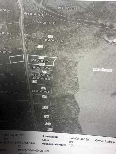 Vacant Land For Sale - 203 Wilson Creek Dr Drive<br/> Abbeville County, Iva, SC 29655