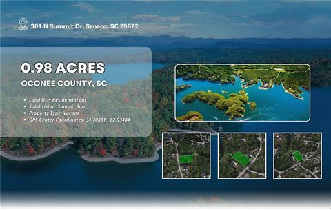 Vacant Land For Sale - 301 N Summit Drive<br/> Seneca, SC 29672
