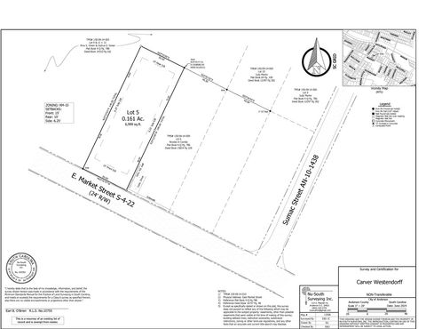 Vacant Land For Sale - 1201 E Market Street<br/> Anderson, SC 29624