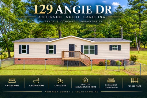 Mobile Home For Sale - 129 Angie Drive<br/> Anderson, SC 29624