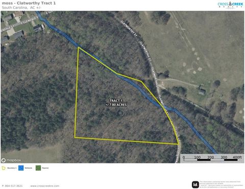 Vacant Land For Sale - 00 Clatworthy Road<br/> Honea Path, SC 29654