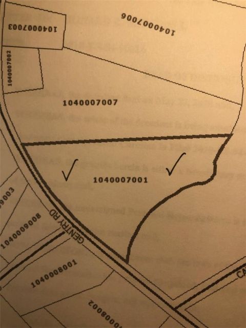 Vacant Land For Sale - 00 Gentry Road<br/> Starr, SC 29684