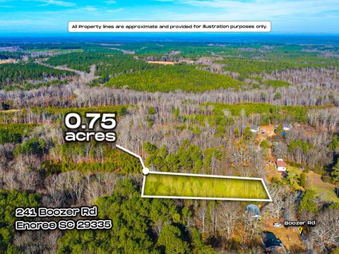 Vacant Land For Sale - 241 Boozer Road<br/> Enoree, SC 29335