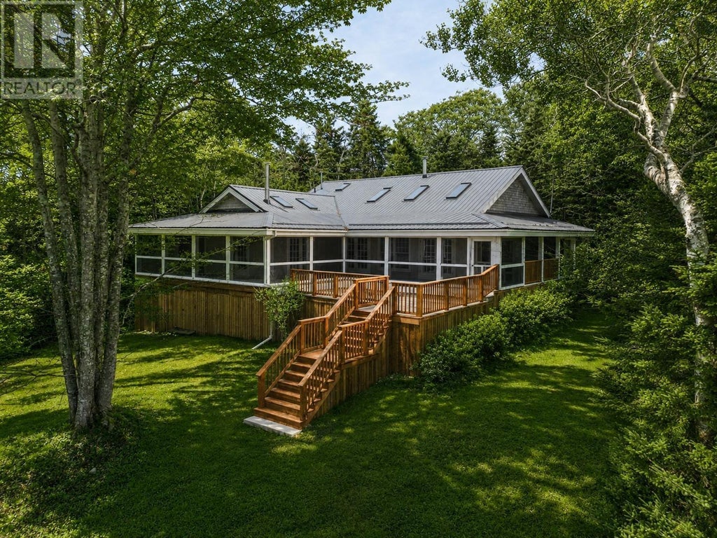 Exterior of the home on Maple Island, Plymouth NS