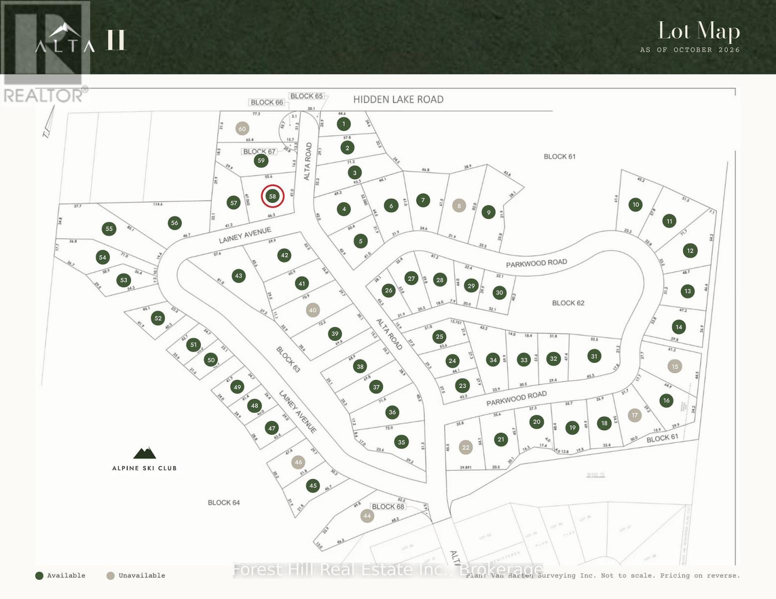 LOT 58 ALTA ROAD