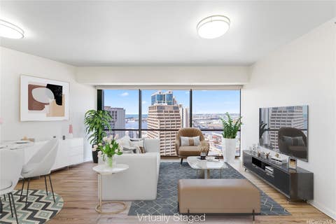 Photo of 1088 Bishop Street #2603, Honolulu, HI 96813 (MLS # 202612451)