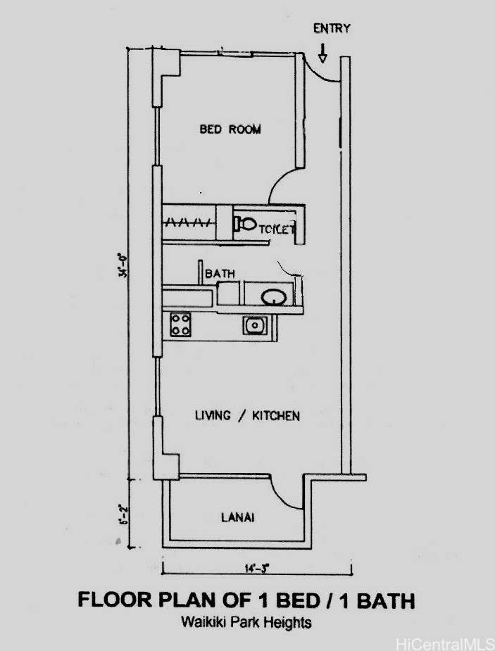 Waikiki Park Hgts Residential Lease
