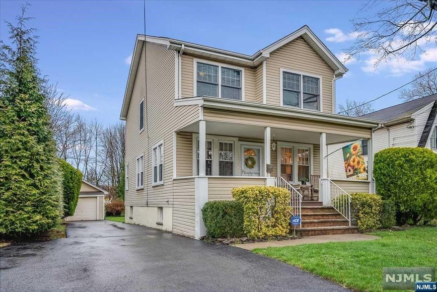 Located in the heart of Bergen County, welcome to River Edge. As you enter you will see the living room flows effortlessly into the formal dining room, great for entertaining. The kitchen boasts an inviting eat-in area, complemented by a convenient first-floor full bath with a tub shower. Upstairs, the home features central air, three spacious bedrooms with NEW CARPETS, and a full bath with a double vanity sink. Basement w/rec room space w/ separate laundry room. Enjoy the convenience of a generator-hookup, setup with ATS switch. Detached garage. The backyard is a secluded retreat, featuring a concrete patio and a partially fenced yard bordered by privacy bushes, creating a private oasis for relaxation and enjoyment. One car detached garage. Conveniently located less than a mile from the River Edge Train, with access to the Pascack Valley Rail Line for NYC commute, this home also sits within a mile of elementary, middle, and high schools, parks& place of worship