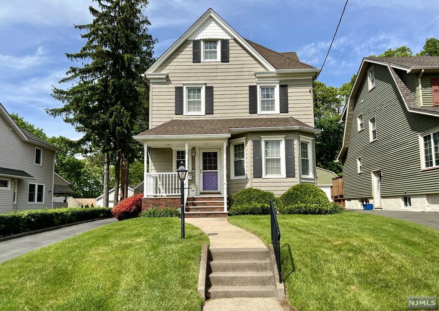 Charming 3 bedroom Colonial situated on extra deep lot. This lovely home offers beautiful moldings, high ceilings, lots of light, & traditional features. Move in and make it your own! Terrific first floor lay-out with Foyer, Living Room with bay window, formal Dining Room, Eat-in Kitchen and Bath. 3 bedrooms on 2nd floor including spacious primary bedroom and large main bathroom with separate tub & shower. Walk-up attic reveals enormous unfinished space with many possibilities for additional living quarters. Updated bathrooms, roof, siding, & windows. Water Heater new 2019. New washer, dryer, & sump pump. Beautiful curb appeal with park like back yard ready for outdoor enjoyment. Separate garage and ample parking. Close to elementary school, town center, shopping, restaurants, and public transportation.