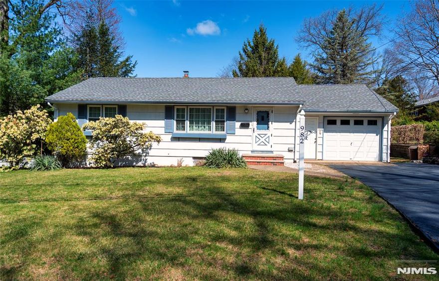 LOCATION, LOCATION, LOCATION - WELCOME TO THIS BRIGHT AND SUNNY RANCH TUCKED AWAY IN AN IDYLLIC , TRANQUIL NEIGHBORHOOD YET CLOSE PROXIMITY TO SHOPPING, TRANSPORTATION, HOUSES OF WORSHIP AND SCHOOLS. THIS WAS ORIGINALLY A THREE BEDROOM HOME THAT WAS CONVERTED TO A TWO BEDROOM AND CAN BE EASILY RESTORED TO ITS ORIGINAL LAYOUT. THE FULL FINISHED BASEMENT IS OVER 1000 SQUARE FEET AND OFFERS ADDITIONAL LIVING SPACE WITH LOTS OF STORAGE AND A WALKOUT TO THE BACKYARD. THE ROOF WAS REPLACED IN 2010, THE WATER HEATER IN 2020, THE HVAC AND WINDOWS WERE REPLACED IN 2015 AND THERE ARE HARDWOOD FLOORS THROUGHOUT. THIS HOME WAS LOVINGLY MAINTAINED BY ITS OWNERS SINCE 1966. THERE ARE A LOT OF POSSIBILITIES TO MAKE THIS HOME BECOME YOUR OWN !!