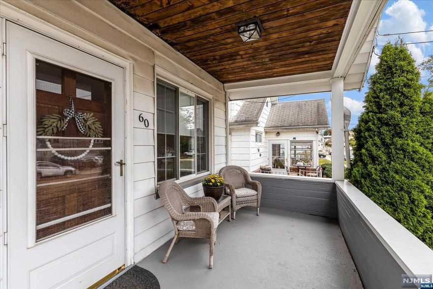 Welcome to this charming home located in the heart of North Arlington Borough, where convenience meets comfort. Just a short walk to schools, churches, & transportation, this location also offers easy access to major highways & a quick ride to NYC all while maintaining a quaint hometown feel. This home features a spacious covered entry porch perfect for enjoying your morning coffee or relaxing in the evening. Inside, you'll find hardwood flooring enhancing the warm & welcoming atmosphere. First floor features a living room/dining room combination, ideal for entertaining. The eat-in-kitchen is functional & inviting. Two bedrooms & full bath complete this level. Ascend to the 2nd flr where you'll find a finished area that serves as versatile space plus a cozy bedroom. Mostly finished basement with a full bath provides ample space for a gym, entertainment or whatever your needs may be. Driveway as well! Don't miss the opportunity to make this lovely house your new home!