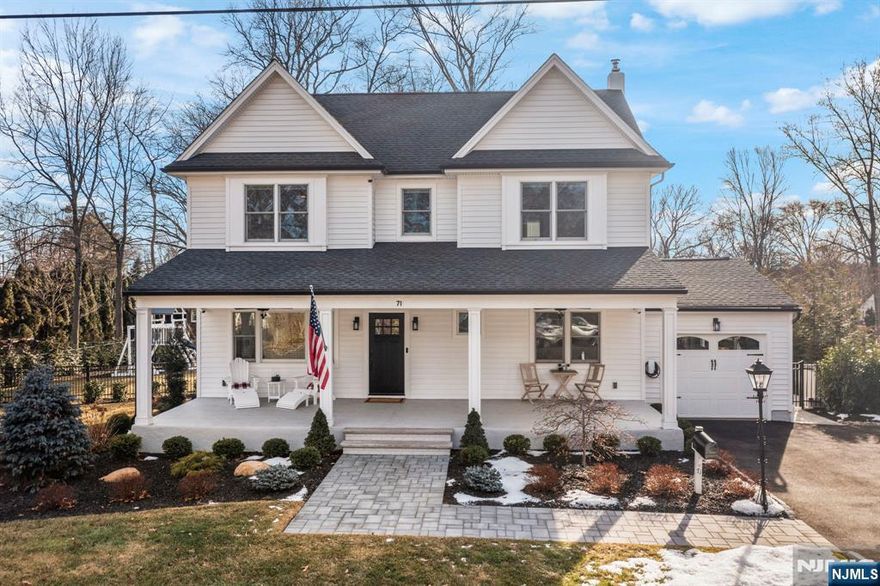 You've found it...Come see this Stunning, totally Updated Wyckoff Gem asap. The welcoming Front Porch brings you into the Open Concept first floor with Living area, Luxury Kitchen, Bathroom, Office/BR and slider out to the Brand New Trex deck and fenced in Backyard with new landscaping. The second floor offers a primary suite with ample closet space, second Full Bathroom to service the remaining Bedrooms. The fully finished basement offers great entertainment space, laundry, and direct entrance into the garage. This home is updated throughout from Mechanics, to finishes and fixtures, with EV charger installed and total smart home capability.