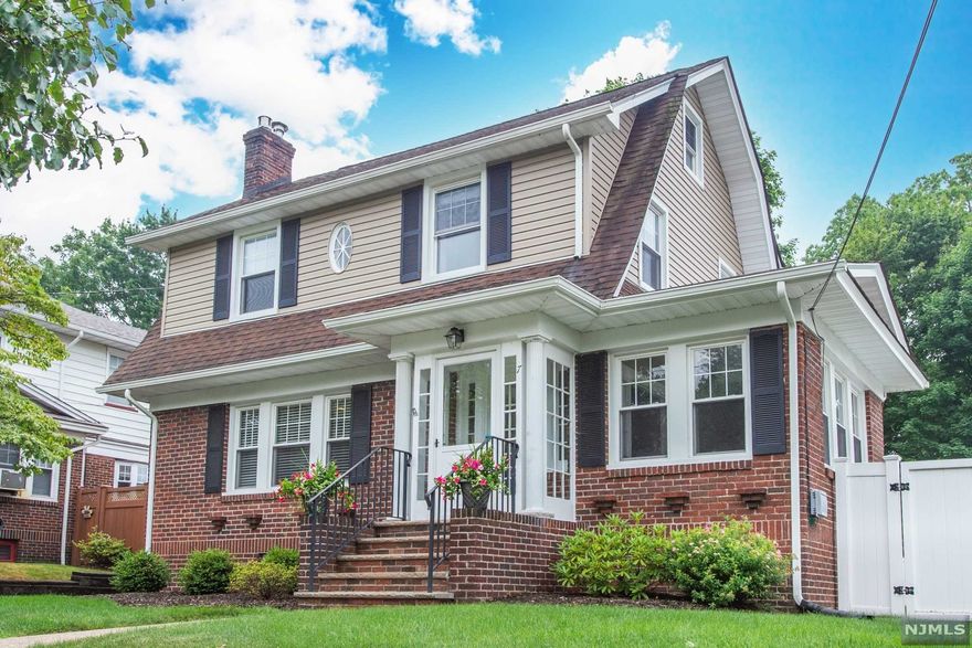 STUNNING RENOVATED COLONIAL ON QUIET TREE-LINED CUL-DE-SAC. THIS HOUSE IS ABSOLUTELY PRISTINE! Open floor plan on first floor includes sunny living room with gas fireplace & glass-fronted built-ins, formal dining room with tray ceilings, fully updated kitchen w/SS appliances, and a den/family room. Second floor has ensuite primary bedroom with renovated full bath. Two nice-sized additional bedrooms and full main bath completes the second level. Tons of storage in the walk-up attic can be renovated for additional third floor living space. Finished basement includes family room, laundry room and office area. Large fully fenced private backyard has large deck perfect for entertaining. Two car garage. HW floors throughout. AC. W/D included. "Smart" alarm system. Close to NYC transportation, 54 acres of gorgeous Verona Park, and downtown shops and restaurants.