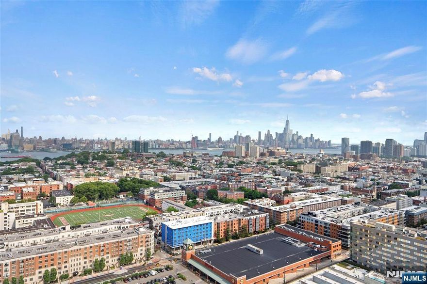 Wake up every morning to breathtaking, unobstructed views of the Manhattan skyline in this sun-drenched, east-facing home. Perched on the top floor of a full-service building high above the city, this 1,025 sq ft apartment offers the perfect blend of comfort, convenience, and charm. Inside, youâ€™ll find an oversized living room that opens onto a private balconyâ€”the ideal spot for morning coffee or an evening glass of wine while the skyline shimmers in front of you. The expansive layout includes a king-sized bedroom with generous storage, and a spacious den with its own windowâ€”perfect as a bright home office, creative studio, or easily convertible second bedroom. The bathroom has been newly renovated with modern finishes and features a rare, oversized jacuzzi tubâ€”grandfathered in and no longer permitted in new installations, making it a unique and luxurious perk. This full-service building makes daily life effortless with a 24-hour doorman, attentive staff, and amenities that truly elevate your lifestyle: a well-equipped gym, a sunny outdoor pool (heated for extra enjoyment through September), a laundry room, and convenient wash & fold/dry cleaning services. Thereâ€™s even a deli on the ground floor for your morning coffee, a slice of pizza, or last-minute essentials. The location offers unbeatable convenience: a beloved bakery and weekend farmers market are just a short stroll away, a child care center is right next door.