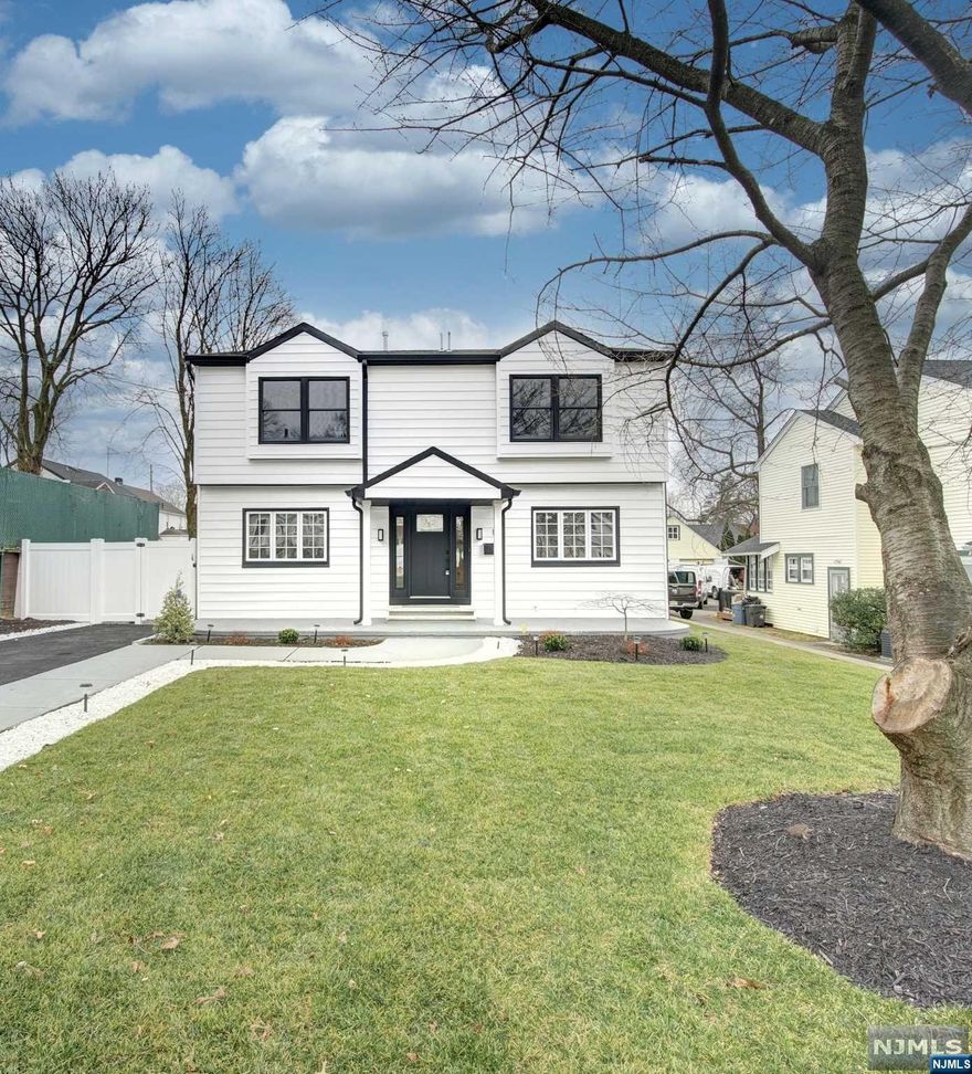 Step inside this beautiful and tastefully renovated single family home in Rochelle Park. With over 2300 sq ft of living space, this home features all new Oak flooring, new roof, revamped kitchen with SS Samsung appliances,5 bedrooms, 2 modern bathrooms with LED mirrors, 2 fireplaces, new heating and cooling systems, new sewer lines, new electrical and plumbing! The basement has been finished and is a great space for additional family room. Don't forget to check the enormous yard which has been fully fenced and ready to be used for outdoor gatherings. It is in a great primary location close to top schools, transportation and ensures every aspect of the surrounding community. Property is not in a flood zone.