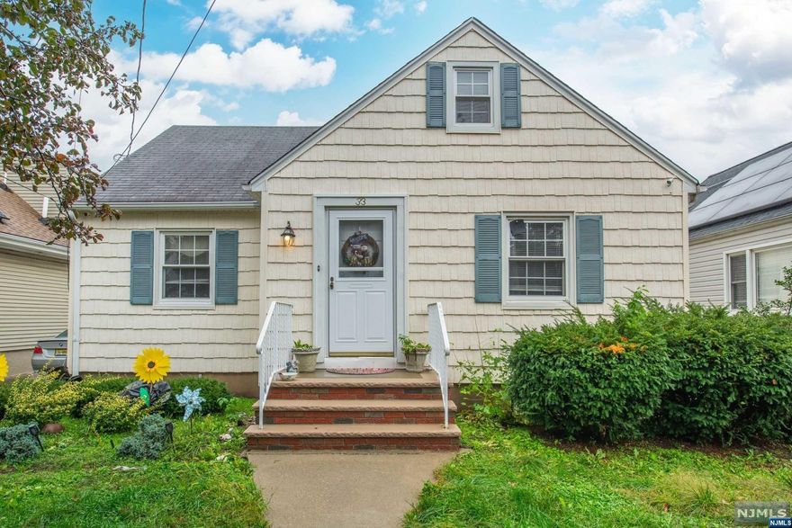 Cape Cod with great curb appeal. 1st Fl features living room, eat in kitchen, enclosed porch, 2 bedroom and a full bath. 2nd Floor has large partially finished room. Basement is partially finished. Great neighborhood near shops, transportation and house of worship. House sold as is.