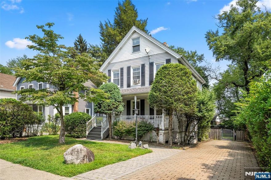Located on a quiet residential street, formerly known as Old Closter Dock Road â€” not on a main road. This charming colonial home with a classic lemonade porch overlooks a peaceful street and sits on a deep 50 x 150 lot. Inside, youâ€™ll find a welcoming living room and dining room, a full bathroom, and a modern eat-in kitchen that opens to a large deck through glass doors â€” perfect for entertaining or relaxing in the generous, quiet backyard. Enjoy convenient features like a BBQ hooked up to a gas line and a large shed for storing all your yard tools and more.The second floor offers 3 bedrooms and another full bathroom, plus a private third-floor loft and a renovated finished basement. Conveniently close to vibrant downtown shops and dining, with easy access to NYC via a nearby bus stop. All within a welcoming community known for its excellent schools.