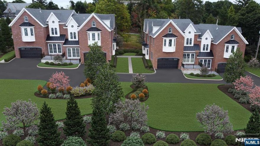 First time offering, in the history, of the highly coveted town of Alpine. Introducing The Summit/Alpine. Be among the first to own one of four, rare and exceptional all brick, Townhomes featuring: Living room w/ gas fireplace, elegant dining rm with coffered ceiling, A private Den/Library, Gourmet chef's kitchen with waterfall Quartz Island, Work Station sink, Pantry, and Sub Zero/Wolf appliances. Seamless indoor/ outdoor living with a deck off living room and a terrace off the Den. Retreat to the 2nd floor to the Primary Bedroom boasting radiant heated Spa Bath, Walnut floating vanity, smart shower and soaking tub. Additional 2 bedroom suites, and laundry complete this floor. The loft is a finished space perfect for home office or Man cave. Highlights: European. White Oak, Hard wax, oiled floors, Skylights,10ft ceilings, moldings, Elevator to all floors, finished lower level, whole house generator, charging station, Sunset views, low taxes and minutes to Manhattan. A must see