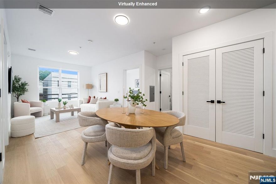 Exclusive Offer: Penthouse Unit with Seller-Paid Closing Costs! Introducing Tailor House at 38, Hudson County's newest luxury condominium building. With just 48 residences, this boutique elevator building offers privacy, style, and convenience, only 15 min from NYC by bus. Tailor House at 38 redefines modern living with oversized 1 & 2 bedroom homes featuring open layouts, soaring 9-10 ft ceilings, & spacious bedrooms. Kitchens are equipped with waterfall quartz countertops, sleek islands in select units, European style two-tone oak cabinetry & GE Professional Series appliances. Bathrooms offer floor-to-ceiling porcelain tiles, glass-enclosed showers, and marble-top vanities, creating a spa-like atmosphere. Amenities include a fitness center, luxury lobby, garden terrace, & smart security with Swiftlane intercoms. Assigned parking is included, with extra spaces available for purchase. Plus, enjoy the added benefit of a 5-year tax abatement. Discover a lifestyle of luxury and convenience nestled in the heart of historic Union City.